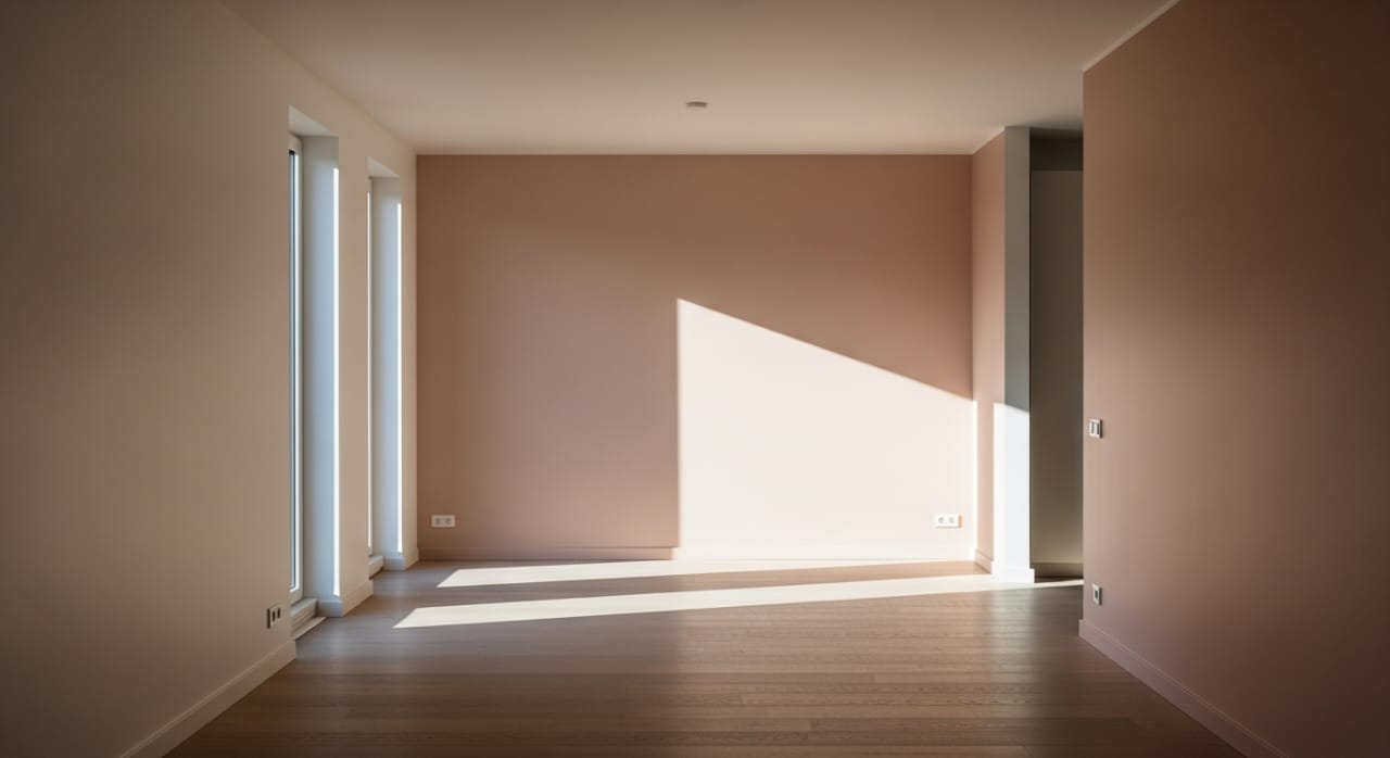 Natural light orientation for interior paint